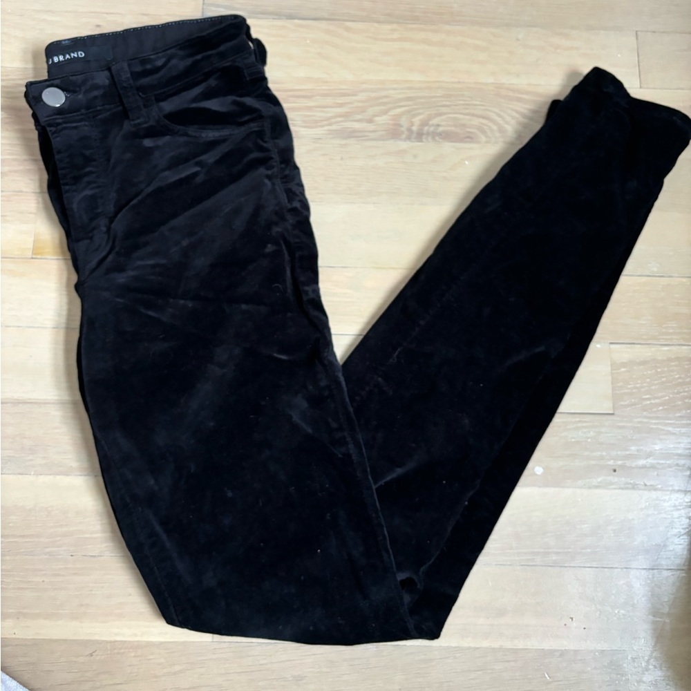 J Beand Maria High Rise Skinny Velvet Jean